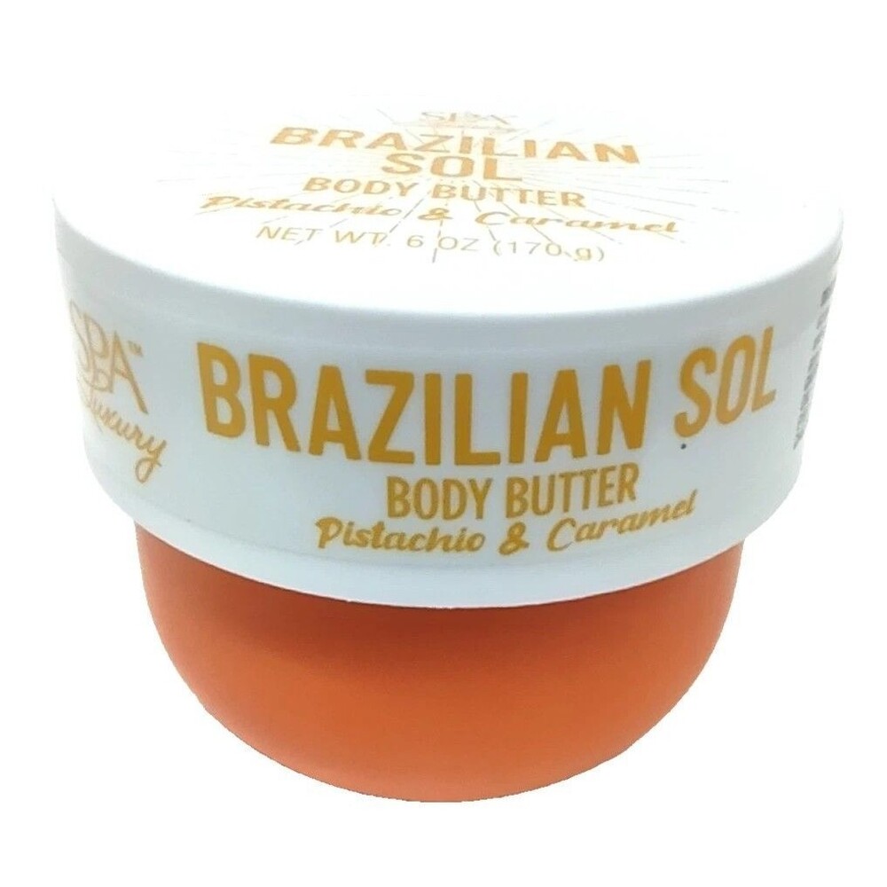 Spa Luxury Brazilian Sol Body Butter Pistachio & Caramel 6oz New
